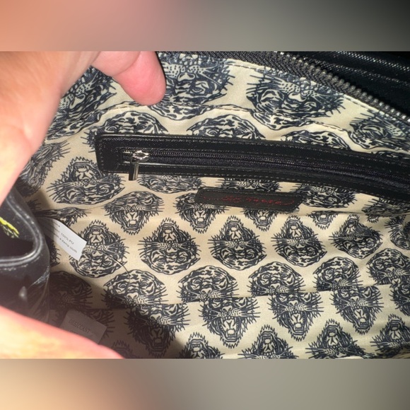Ed Hardy Black Satchel with Tattoo Design - Picture 5 of 6